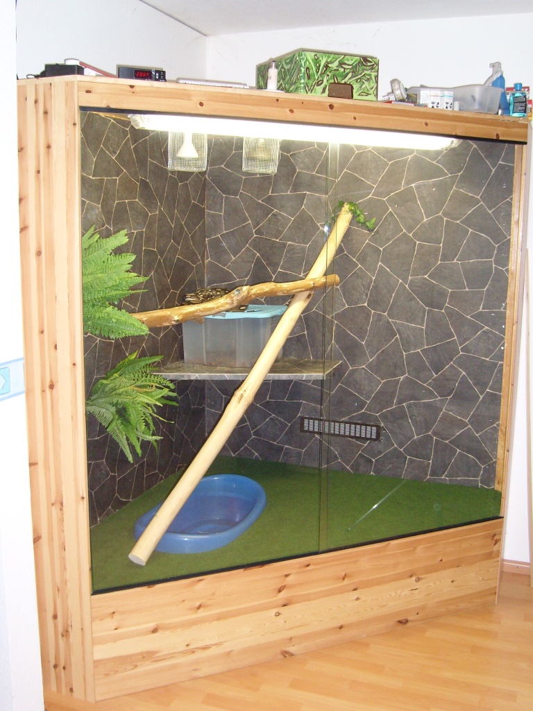 Verkauhe grosses Eckterraium komplett eingerichtet - Terrarien - Freiburg im Breisgau