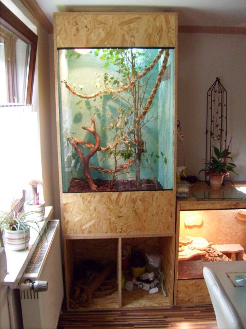 Großes selbstgebautes Hochterrarium (z.B. Chamäleon oder Schlange) - Terrarien - Erlangen
