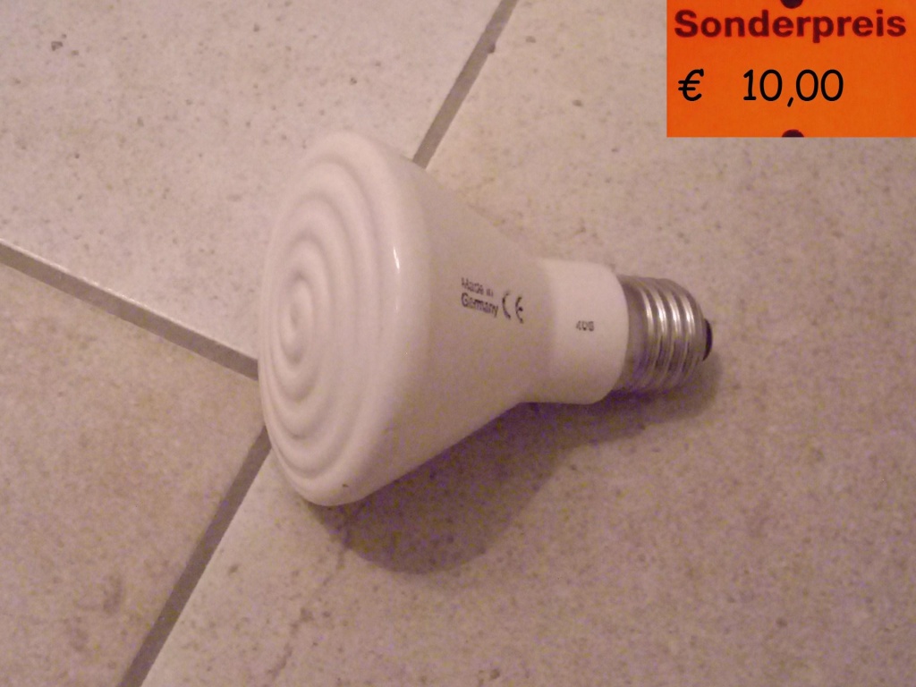 Elstien Strahler 60W für E27 Fassung - Sonstige Reptilien - Perleberg